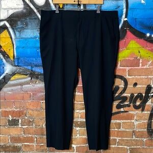 PERRY ELLIS Portfolio-men’s dark navy poly blend ‘CLASSIC FIT’ dress pants